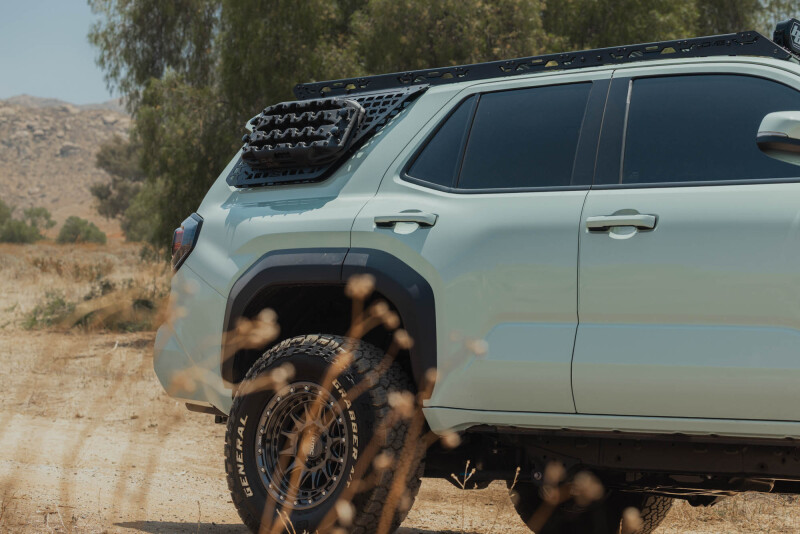 Toyota 4Runner Exterior Window Molle Panels - Passenger - DV8 Offroad - DV8 5th Gen 4Runner Roof Rack (RRTF3-02) - Black - `25-`26